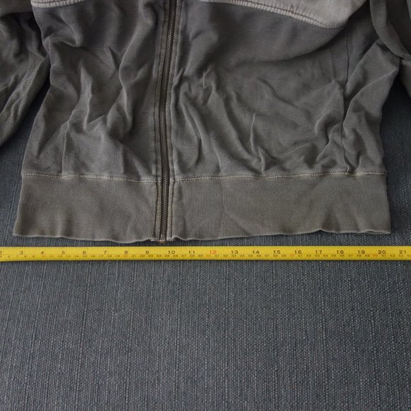 Diesel 55DSL U55 Deep Silent Lethal Kaki Zip Up Hoodie Made in India Size S - Picture 4 of 16